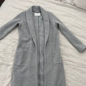 Babaton Heather Gray Cardigan, xs